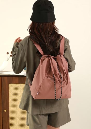 Nylon Shoulder Bag for Women Simple Casual Handbag Lightweight Soft Handbag Medium Sling Crossbody Bag with Adjustable Strap2