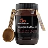 Infinity Seamoss - Sea Moss Gel + Elderberry | St. Lucia Wildcrafted Sea Moss | 100% Organic (16oz)