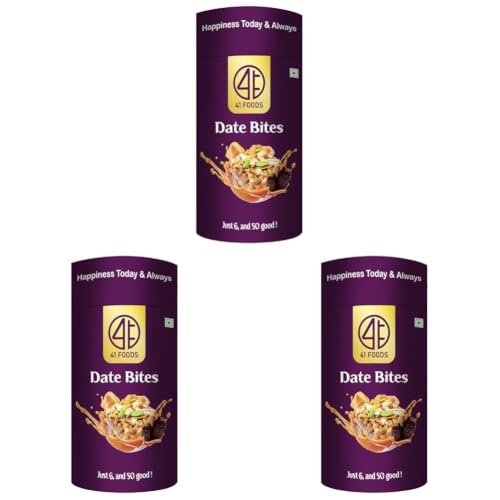Image of 41 Foods Premium Classic Date Bites | Dates Burfi | 200g (Pack of 3)