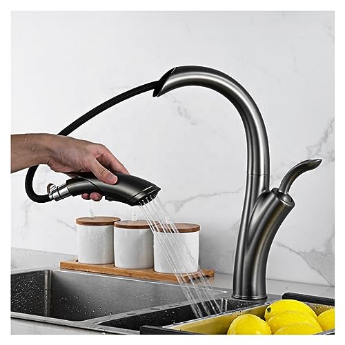 Robinet de cuisine mitigeur laiton double commande 1 trou moderne