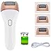 ToWinle Lima Eléctrica Pedicura para Durezas Pies, Cuidado de Pies 2 Velocidades Ajustables 1200mAh Baterías Recargables, 3 Rollos Impermeables Lavables para Eliminar Callos Durezas (3 Recambios)