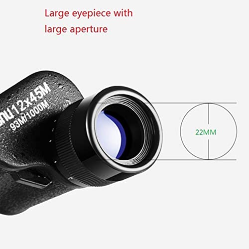 Télescope monoculaire 12X45 haute puissance avec prisme BAK4 clair - 2