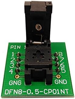 QFN8 DFN8 WSON8 Programming Socket Pogo Pin Probe Adapter Pin Pitch 0.5mm IC Body Size 2x3mm Clamshell Test Socket Programmer