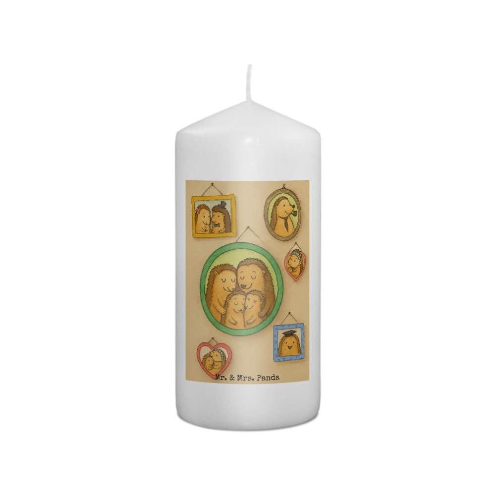 Mr. & Mrs. Panda Weihnachtskerze Igel Familie Design 15 x 7 cm -...