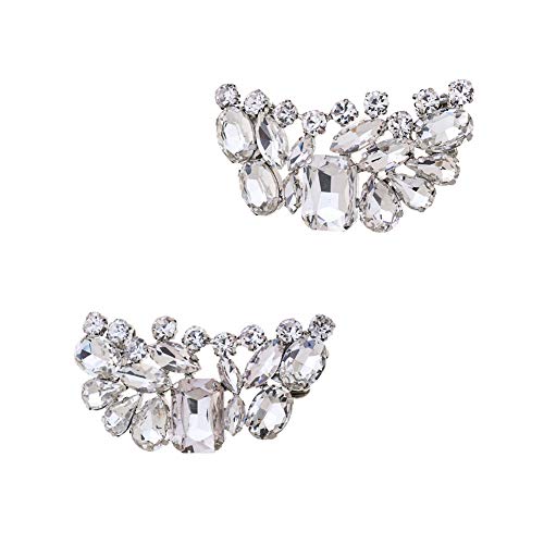 Bijoux de souliers Casualfashion : paire de clips en cristaux brillants de luxe