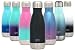 Simple Modern 9 Ounce Wave Water Bottle - Stainless Steel Kids Flask - Double Wall Vacuum Insulated - Leakproof - Midnight Black