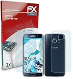lamina protectora s6 edge La protección en toda la superficie - el Protector Película cubre la pantalla hasta el borde - especialmente para las pantallas curvadas o convexas - Se suministra con parte frontal y reverso