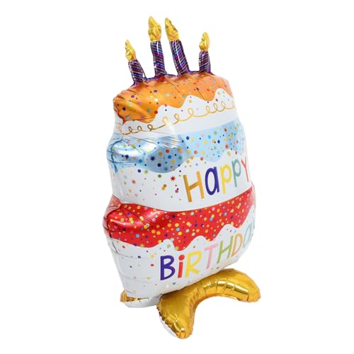 VALICLUD Inflatable Balloons Pack Standing Cake Balloon Birthday Party Decorations Boys and Girls