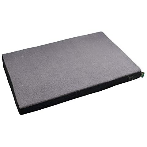 HUNTER TIRANO Orthopädische Hundematte mit Memoryschaum-Matte Farbe schwarz Cover