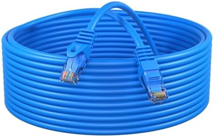 Cables Direct Online Cat5e 100FT Network Ethernet Patch Cable, 350Mhz Internet Wire, Compatible with PC, Laptop, Modem, Router, TVs, Printer Cord, Consoles for Home and Office, Blue