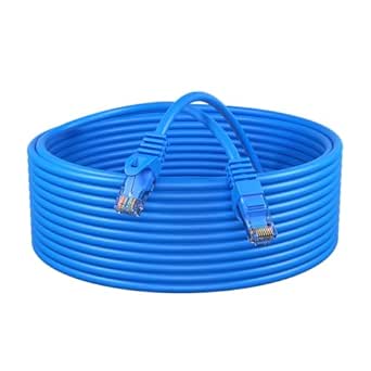 Cables Direct Online Cat5e 100FT Network Ethernet Patch Cable, 350Mhz Internet Wire, Compatible with PC, Laptop, Modem, Router, TVs, Printer Cord, Consoles for Home and Office, Blue