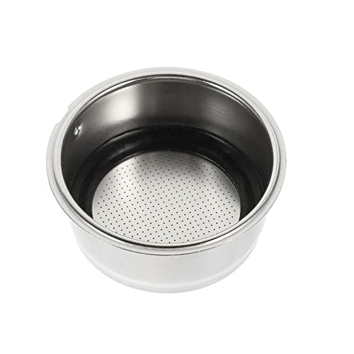 UKCOCO Filtre à Café Amovible Acier Inoxydable Machine à Café Panier Filtre à Expresso Réutilisable Design Pratique Filtration Fine 1 Pièce