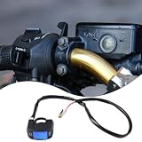 Interruttore per manubrio moto 22 mm pulsante ON/OFF impermeabile faro fendinebbia controllo per ATV Dirt Bike Scooter per u5 U7 LED