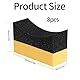 8 x Tire Dressing Applicator Pads, Reifenglanz Gel Auftragschwamm Reifengel Auto Reifenglanz Schwamm, Auto Reifenreinigungsschwamm, Autoreifen Schwamm für Reifen Pflege Reifen Gel Applikationsschwamm