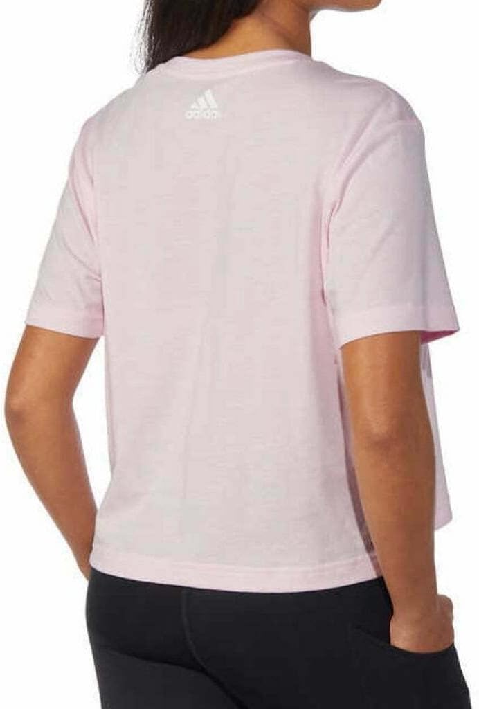 アディダス レディース Primegreen Aeroready ロゴ クロップドTシャツ 4 - 素材感