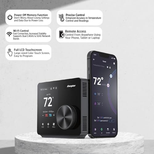 Energizer-Smart-Thermostat-Programable-Wi-Fi-Thermostat-5GHz-24GHz-Compatible-with-Alexa-and-Google-App-Control-35-inch-Color-Touch-Screen-Easy-Installation-7-Day-Scheduling-Night-Light