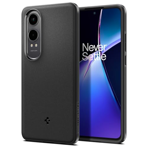 Image of Spigen Essential Sand Blast | OnePlus Nord CE 4 Lite 5G Case [Air Cushion Protection] [Flexible] OnePlus Nord CE 4 Lite 5G Back Cover | TPU - Matte Black