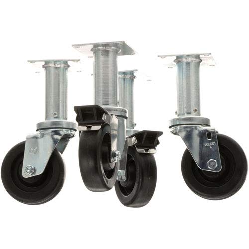 Exact FIT for MAGIKITCH'N B3901504 CASTERS, 4" Wheel, 9" Lift, PK of 4 - Replacement Part BY MAVRIK