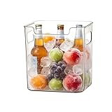 Generico Organizer Trasparenti per Congelatore,Contenitore per Armadietti da Cucina | Organizer per Pensili Cucina,per Cuochi Genitori Ufficio Bar Carne Verdura Frutta Yogurt Lattine di Bibite