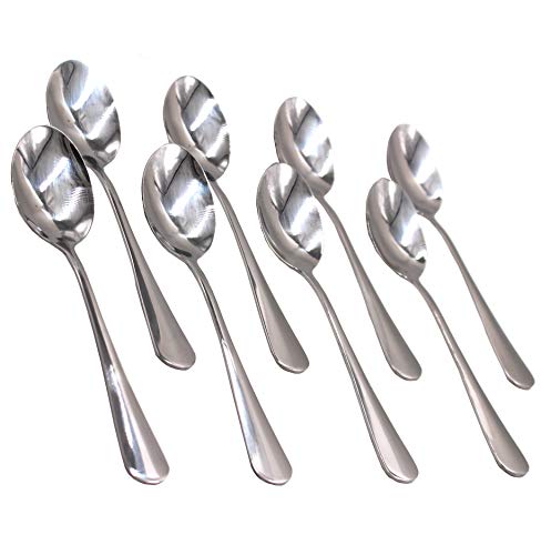 Pack of 15 - Stainless Steel Extra-Fine 67 Inches Hard to Bend Table Teaspoon Silver