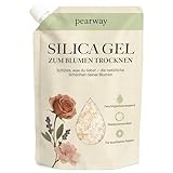 Silica Gel zum Blumen Trocknen (900g) mit praktischem Dosierausguss &ndash; Feine 0,2-2mm Kristalle mit Farbindikator &ndash; Granulat wiederverwendbar zum Konservieren &ndash; Silicagel Trockenmittel