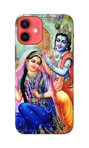 Image of Printed Hard Back Cover Case for Apple iPhone 12 | iPhone 12 Pro Back Cover (Radha Krishna) -1803