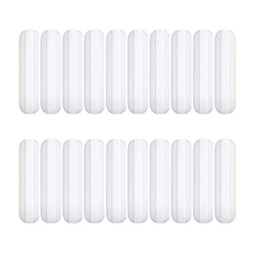 20 Pcs 30mm(1.18 inch) PTFE Magnetic Stirrer Mixer Stir Bar,White Color,Laboratory Bar,Stir Plate Bar,Stir Bars…