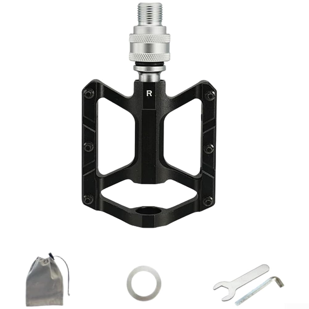 Fahrradpedale mit Schnellentriegelung, zusammenklappbar, 9/16 Zoll, Pedale für Brompton-Faltrad, Pedale für Dahon-Faltrad, Aluminiumlegierung, versiegelte Lagerpedale