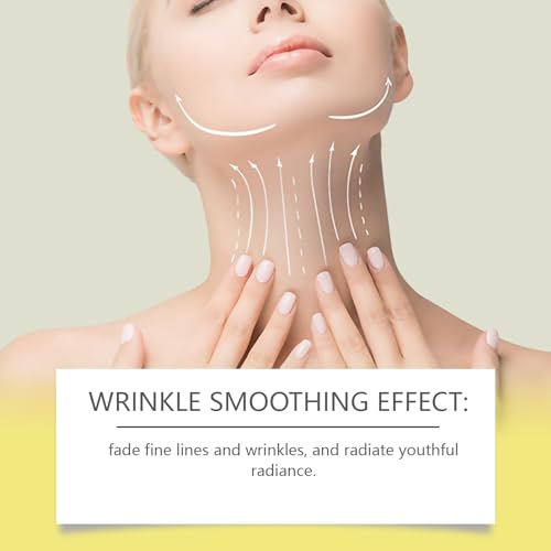 Nascence Neck Firming Cream with Roller，Anti-Aging Neck & Chest Cream with Multi-Peptide, Collagen, Hyaluronic Acid, Carnosine, Ceramide, Hydrating & Tightening & Lifting Cream (orange)