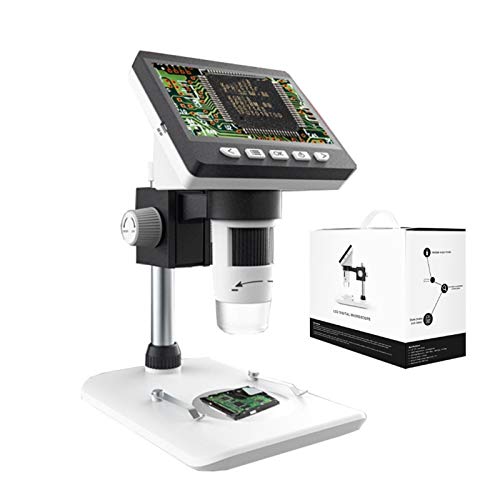 Microscopio USB digital 1000x pantalla 4.3 microscopio electronico de soldadura LCD con 8 LED