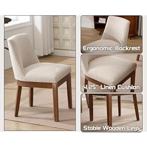 Kitchendiningroomchairssetof4modernlinenfabricupholstereddiningchairswithwoodlegsfarmhousearmlesskitchenchairs18wideaccentsidechairsfordiningroomlivingroombeige Urban Country Home Decor Kitchen dining room chairs set of 4 modern linen fabric upholstered dining chairs with wood legs farmhouse armless kitchen chairs 18 wide accent side chairs for dining room living room beige urban country home decor