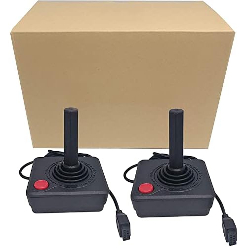 RUITROLIKER Controller Gamepad Black Joystick für Atari 2600 System Konsole Pack 2pcs