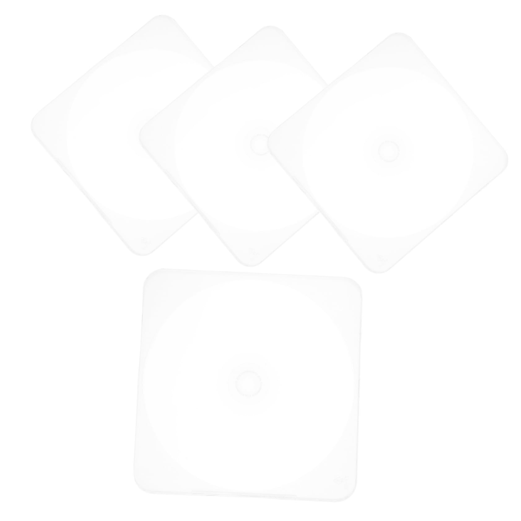 Alipis 4pcs Portable CD Storage Cases Plastic CD Boxes Lightweight Design for Travel Home Use