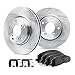 Dynamic Friction Company Front Brake Rotors with 5000 Advanced Brake Pads includes Hardware - 6512-63116