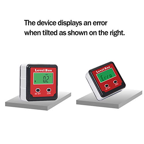 Beslands Backlight Digital Level Box Protractor Angle Finder Gauge Bevel Gage Inclinometer With Aluminium Framework Magnetic Base Saw Electronic Finding #TOP3