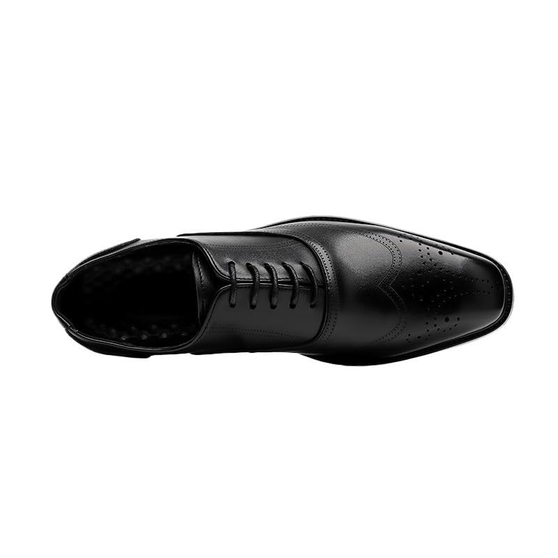 Dress Oxford Formal Shoes for Men's Pu Leather Lace Up Tuxedo Business Anti-Slip Slip Resistant Rubber Sole Shoe Brogue2