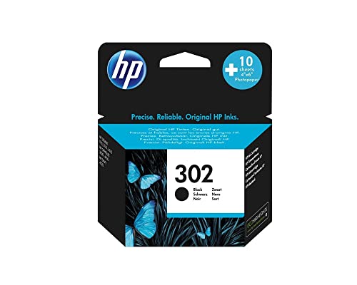 302 黑色墨盒 F6U66AE 适用于 Officejet