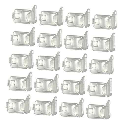 OSOLADY 20pcs Transparent Storage Case for and Memory Cards Plastic Organizers Lightweight and Portable Card Holders for Easy Access and