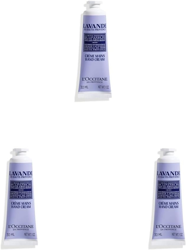 L’OCCITANE Travel Sized Lavender Hand Cream 30ml | Enriched with Shea Butter & Lavender Essential Oil | 99% Readily Biodegradable & Vegan | Luxury & Clean Beauty Hand Cream for All Skin Types