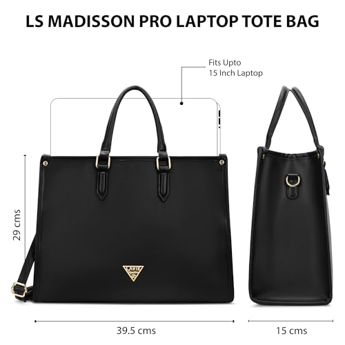 Image of Lavie Signature Women's Madisson Box 15 Inch Laptop Tote Handbag | Tote Bag for Work | Ladies Purse | Stylish Shoulder Bag | Gift for Women
