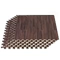 Forest Floor 3/8 Inch Thick Printed Foam Tiles, Premium Wood Grain Interlocking Foam Floor Mats, Anti-Fatigue Flooring – Stylish Flooring Solution, Cherry, 16 Sq Ft
