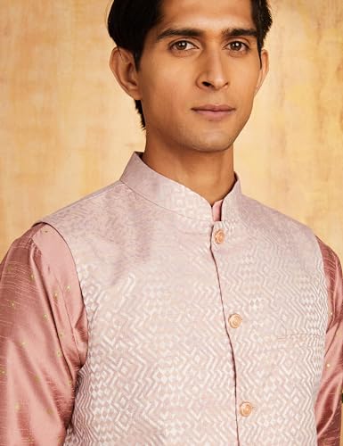 Image of Amazon Brand - Symbol Men's Cotton Blend Printed Kurta Pyjama Set