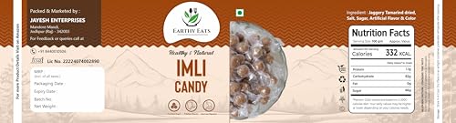 Image of Earthy Eats Imli Candy 1000 G| Sweet and Tangy Tamarind Treat | Authentic Indian Snack | Flavorful Bite-Sized Candy for Kids and Adults | Ideal for Home, Office or Travel