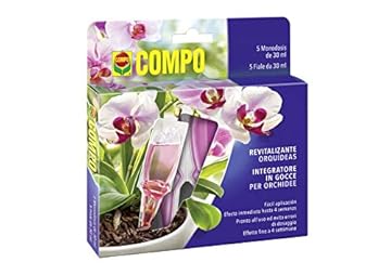COMPO Nutrimento in Gocce per Orchidee, Con sali minerali, 5 Fiale monodose da 30 ml (150 ml)