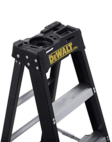 DeWalt 8-Feet Fiberglass Stepladder, 300-Pound Duty Rating, DXL3010-08