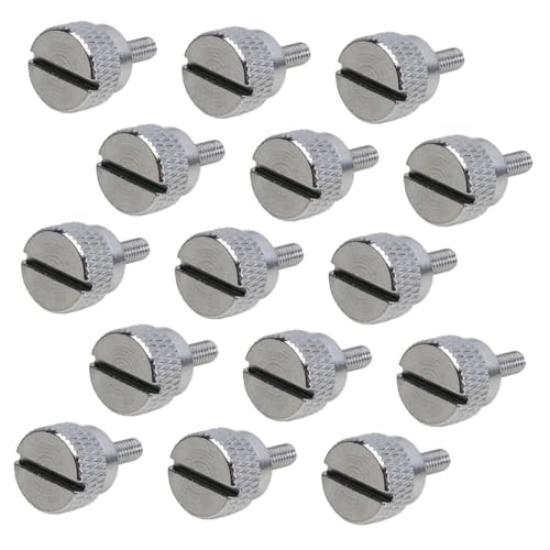 SHINEOFI Viti per Piedino Premistoffa a Testa Zigrinata 15 Pezzi in Acciaio per Macchine da Cucire Domestiche, Fissaggio Manuale Rapido per Cuciture Precise e Stabili nell’Artigianato e Cucito