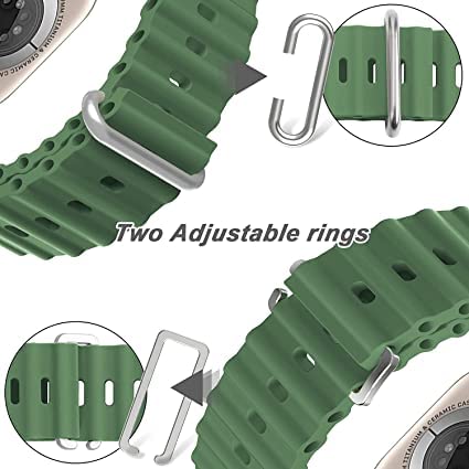 Image of Nick Jones T800 Ultra Smartwatch with 1.06 inch HD Display, Bluetooth Calling Multiple Sports Modes & Watch Faces, Spo2 Monitoring & Heart rate monitoring, Call Notification,Dusty Green(Sim Not Supported)