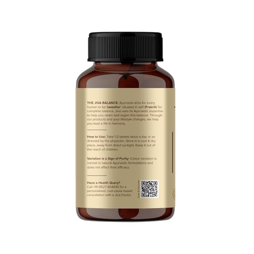 Image of Jiva Amla Tablets 100% Pure Herbs Used, Rich In Vitamin C Good For Digestion & Overall Health - 120 Tablets (Pack of 2)