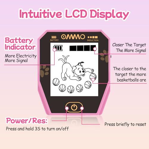 Image of OMMO Metal Detector, Rechargeable Built-in Battery Kids Metal Detector with Funny LCD Display, Adjustable Metal Detectors for Kids with IP67 Waterproof 6.5 inch Search Coil for Exploring Outdoor