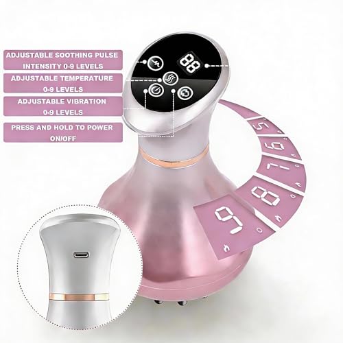Image of 4-in-1 Lymphatic Drainage Massager - Anti-Cellulite Tool with Heating /Vibration /Light Therapy, Cordless Handheld for Sciatica & Legs /Belly /Back /Hips Pain Relief & Skin Tightening